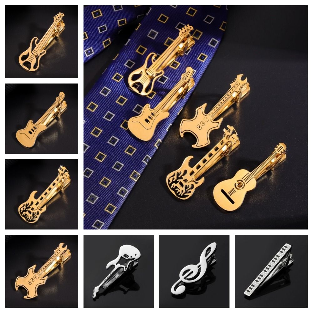 Audio Music Notes - Pince à cravate pour guitare, clé
