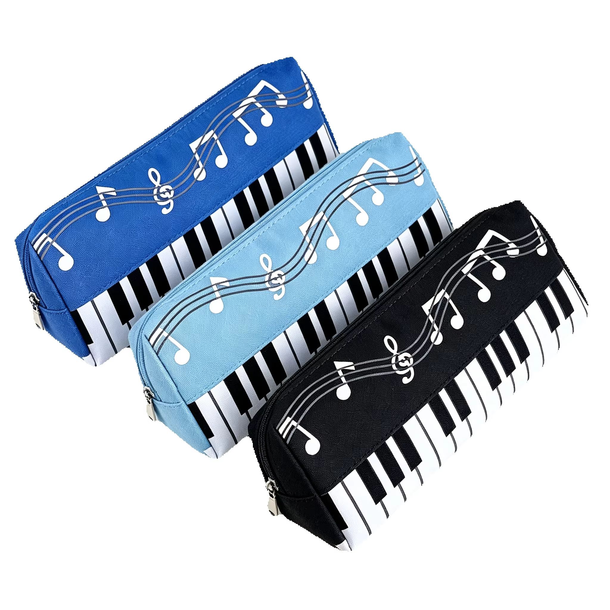 Audio Music Notes - Trousse à crayons mignonne avec motif
