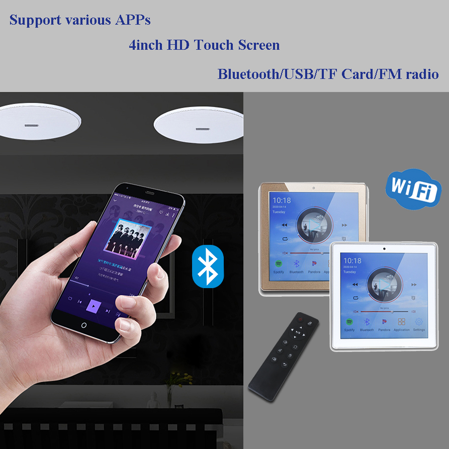 Audio Music Free Online - Amplificateur mural Android WiFi Bluetooth, contrôleur