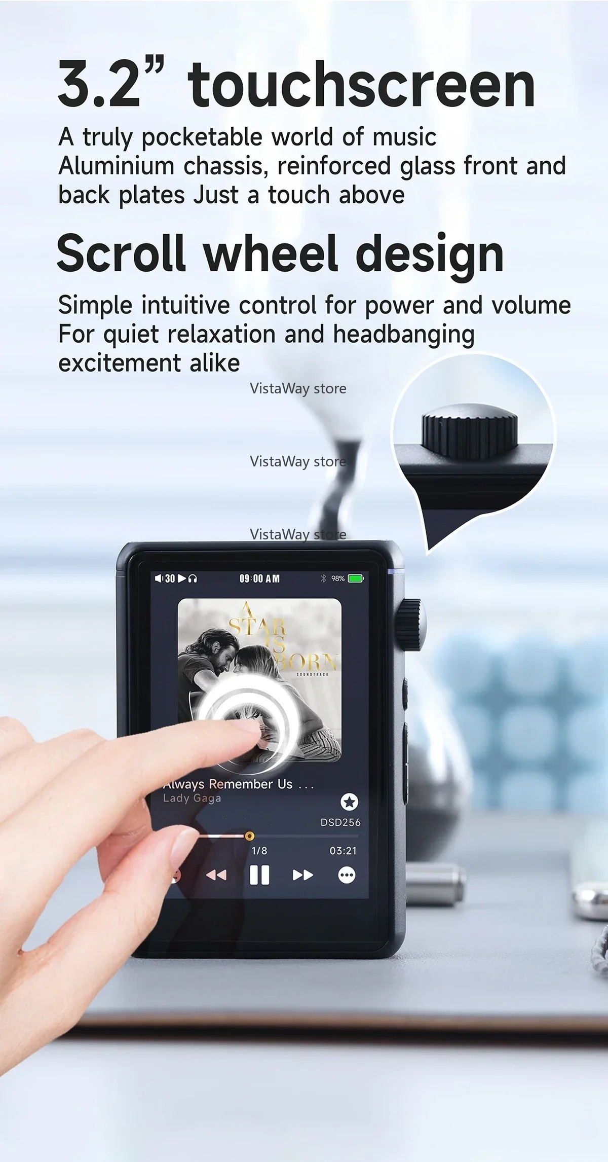 Lecteur de musique WiFi Blueto - Audio Music Web avis et prix