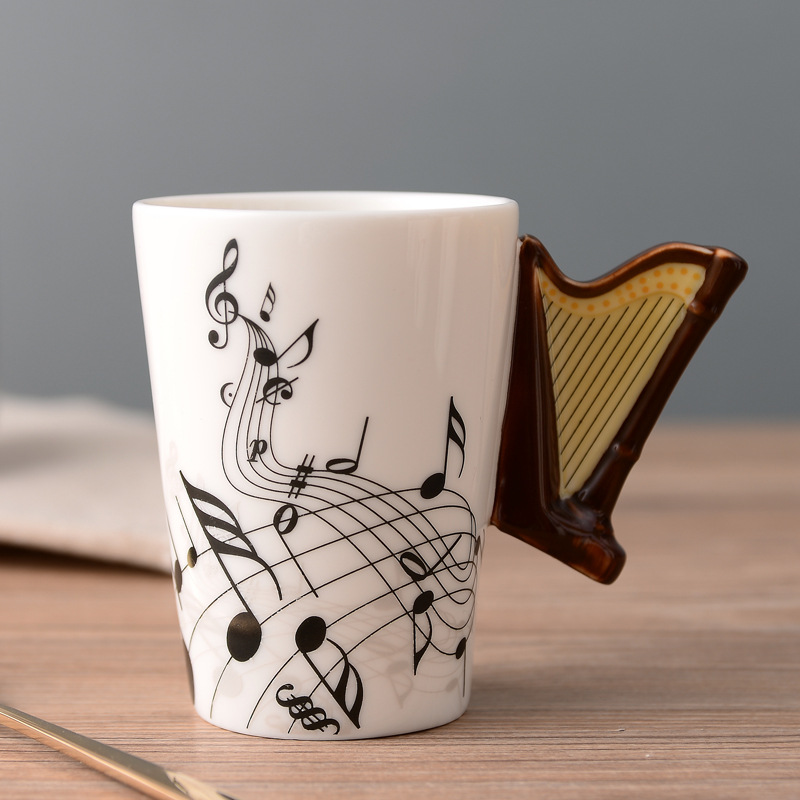 Mug en Bois JEHarp, Piano, Not - Audio Music Notes avis et prix