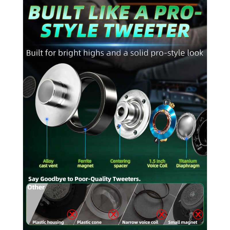 2 pièces, haut-parleur tweeter - Audio Music Generator avis et prix